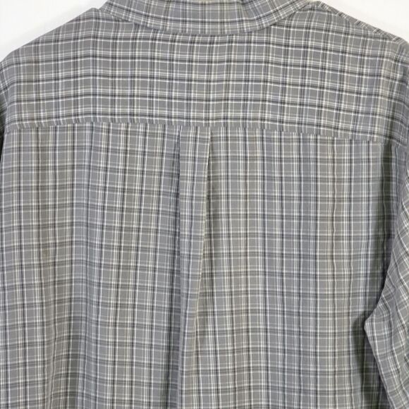 Tony Hawk Men's Large Plaid Gingham Short Sleeve Button Up Shirt - Picture 6 of 8